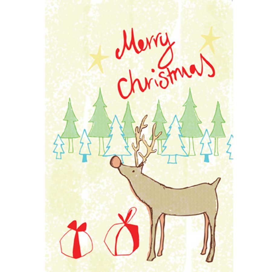 Add a Christmas Card (Rudolf design)