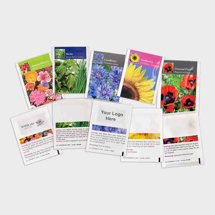 branded flower seeds Branded Seed Packets