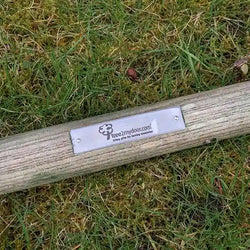 Ceremonial engraved ash spade shaft close up from Tree2mydoor.