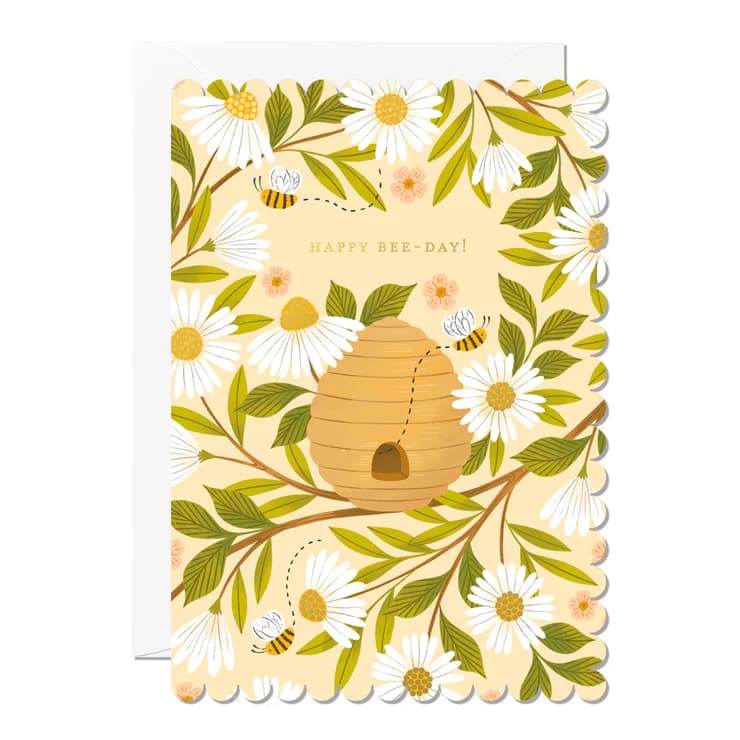 Happy Bee-Day Card - Greeting Card - Tree2mydoor