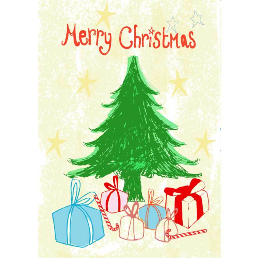 Christmas Card - Tree - Greeting Card - Tree2mydoor
