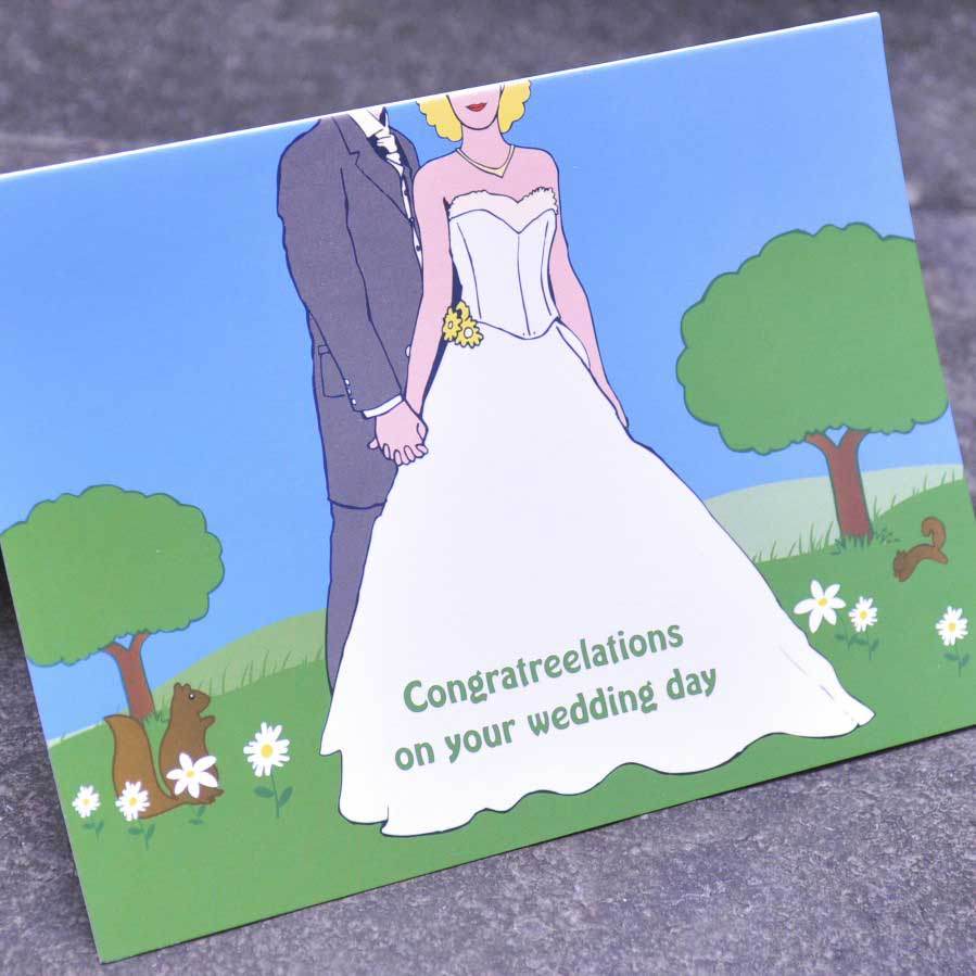 Wedding Card (Congratreelations) - Greeting Card - Tree2mydoor