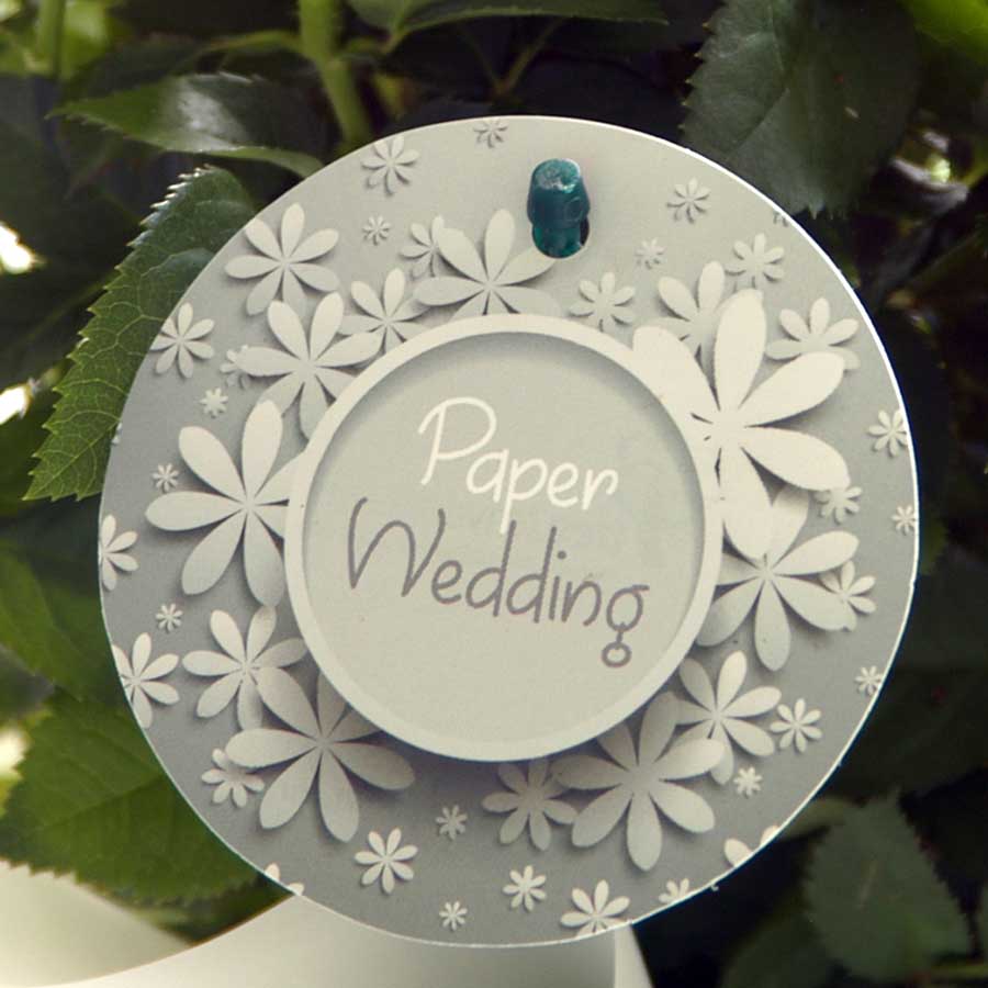 Paper Wedding Indoor Rose Label