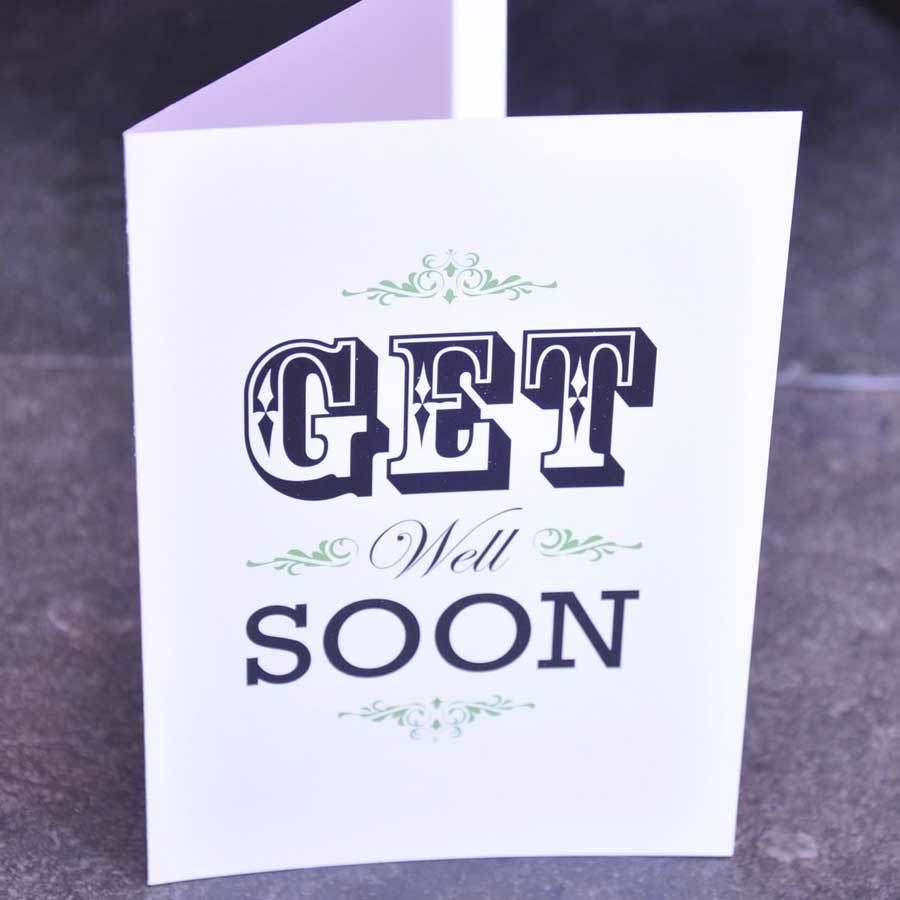 Get Well Soon Card - Greeting Card - Tree2mydoor