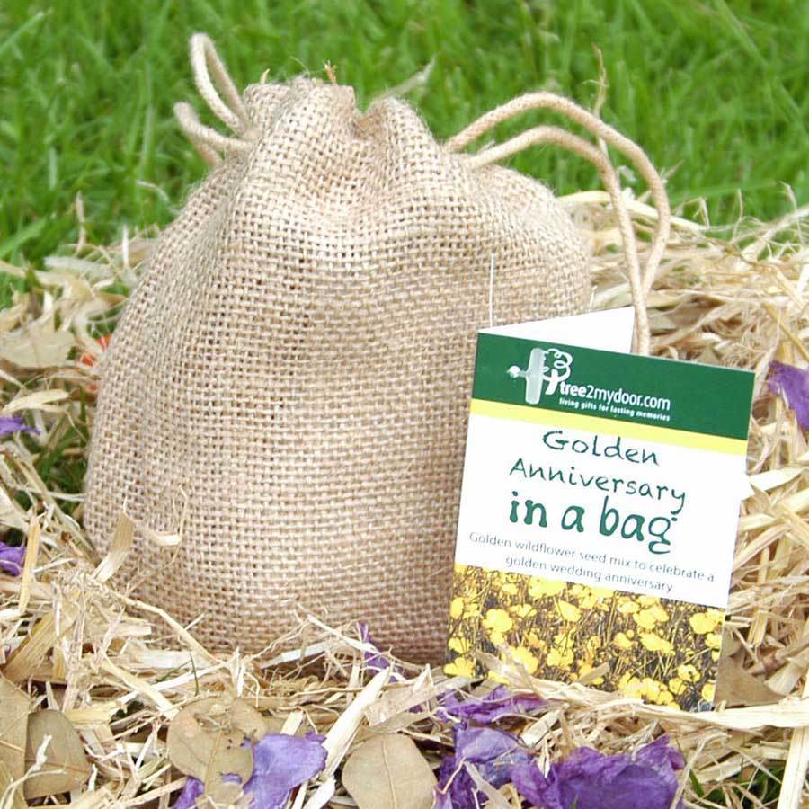 Golden Wedding in a Bag - Seed Gifts - Tree2mydoor