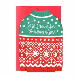 Christmas Jumper Card - Greeting Card - Tree2mydoor
