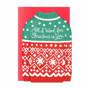 Christmas Jumper Card - Greeting Card - Tree2mydoor