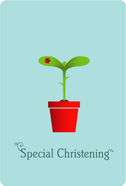 Christening Greetings Card - Greeting Card - Tree2mydoor