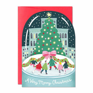 Snow Globe Christmas Card - Greeting Card - Tree2mydoor