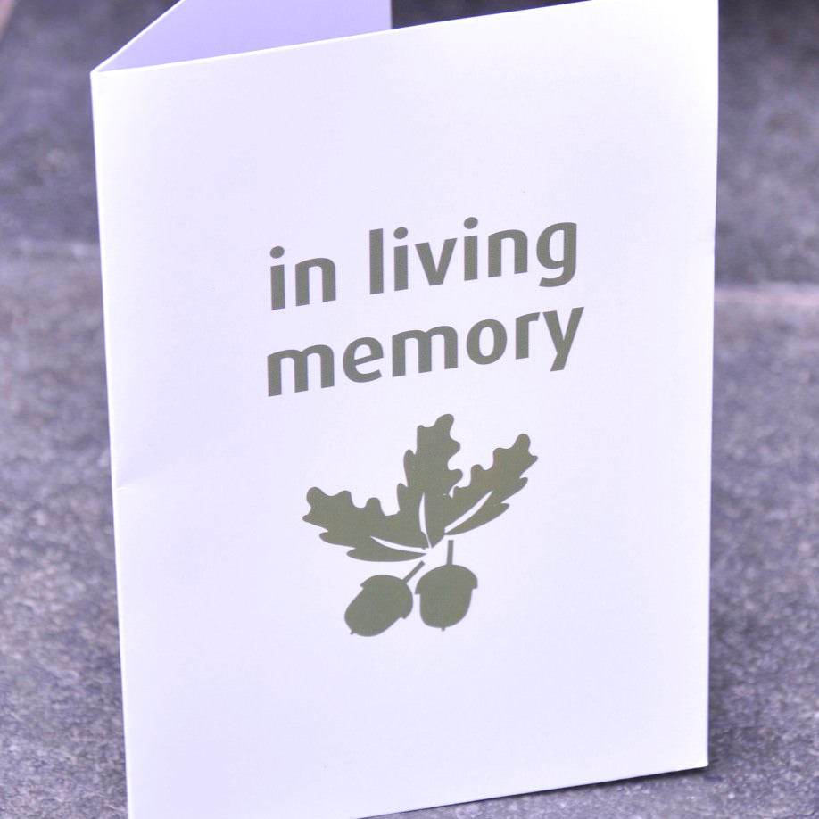 In Living Memory Card - Greeting Card - Tree2mydoor