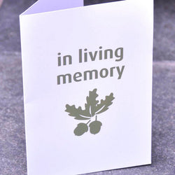 In Living Memory Card - Greeting Card - Tree2mydoor