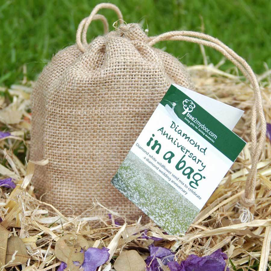 Diamond Anniversary Rose and Seed Gift Set - Rose Gift Pack - Tree2mydoor