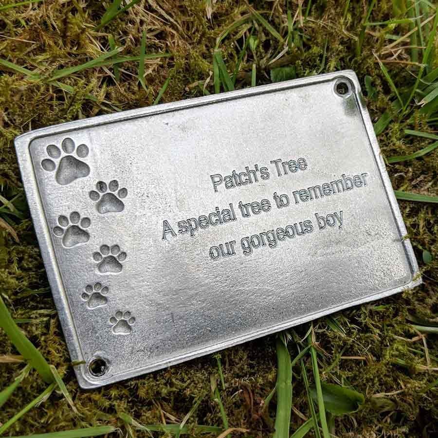 Pet Memorial Plaque and Plinth