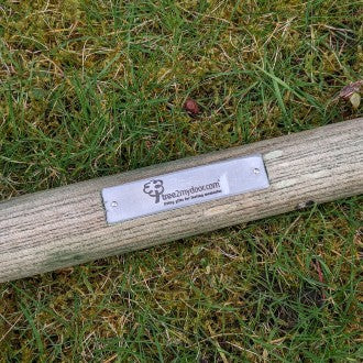 ash handle engraved spade with tree2mydoor logo