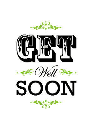Get Well Soon Card - Greeting Card - Tree2mydoor