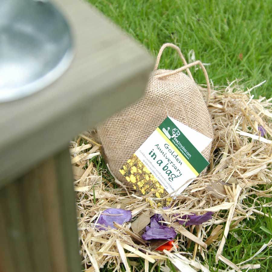 Golden Anniversary Rose and Plaque Gift Pack Plaque - No Engraved Message - Rose Gift Pack - Tree2mydoor