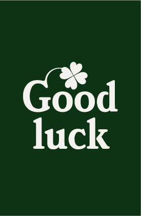 Good Luck Card - Greeting Card - Tree2mydoor
