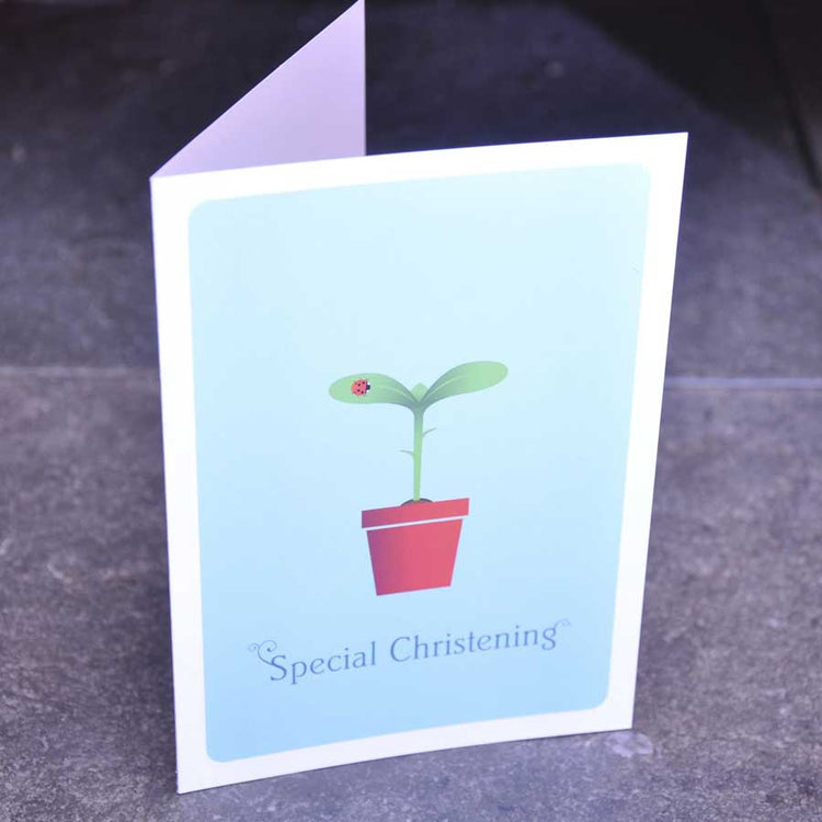 Personalised Christening Greetings Card