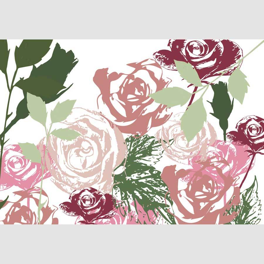 Floral Roses Generic Greetings Card - Greeting Card - Tree2mydoor
