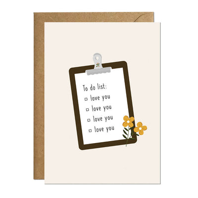 Image of a To Do...Love You Card