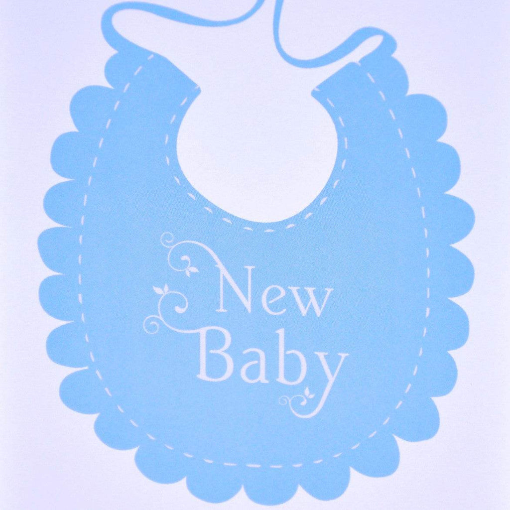 Baby Greeting Card (Blue Bib) - Greeting Card - Tree2mydoor