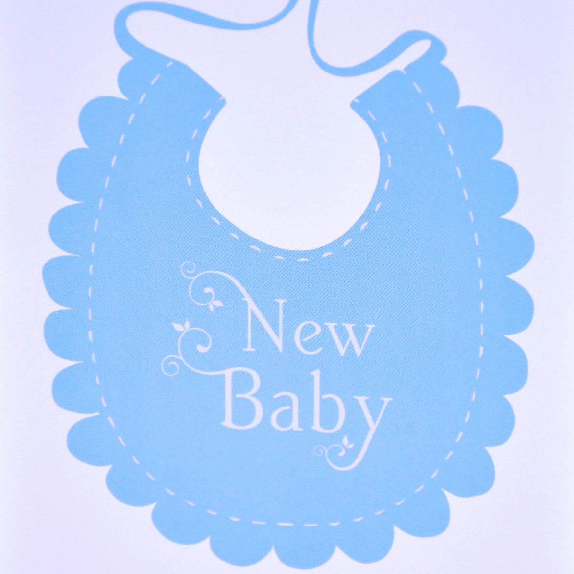 Baby Greeting Card (Blue Bib) - Greeting Card - Tree2mydoor