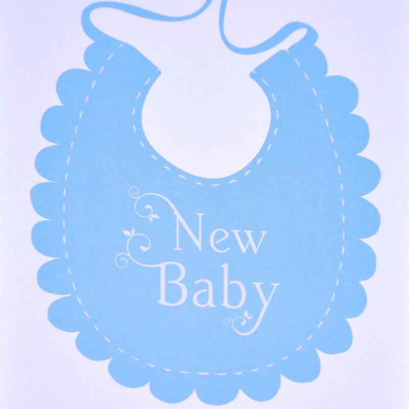 Baby Greeting Card (Blue Bib)