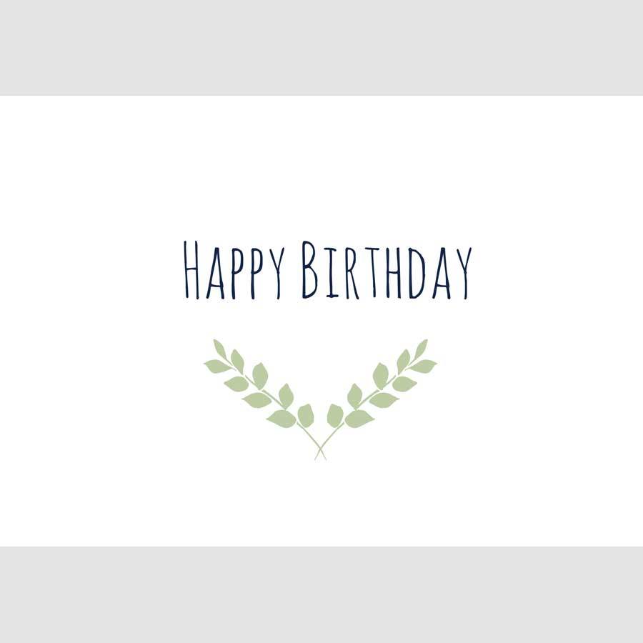 Happy Birthday Greetings Card (leaves) - Greeting Card - Tree2mydoor