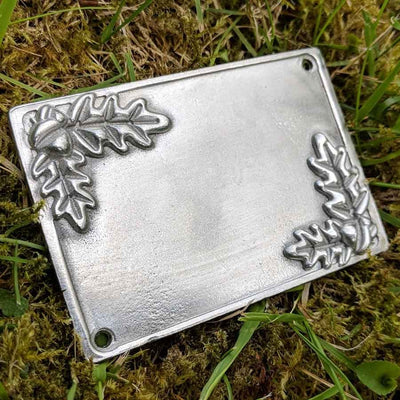 Blank Acorn Silver Anniversary Plaque